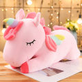 Gaint Unicorn Plush Toy Soft Stuffed Animal Toy Kawaii Unicorn Toys Bedding Pillow Cushion For Girls Lovely Baby Doll Kids Gift. 