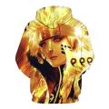 Yfashion Men Naruto Printing Hoodie Anime Character 3d Digital Printing Long Sleeves Sweatshirt. 