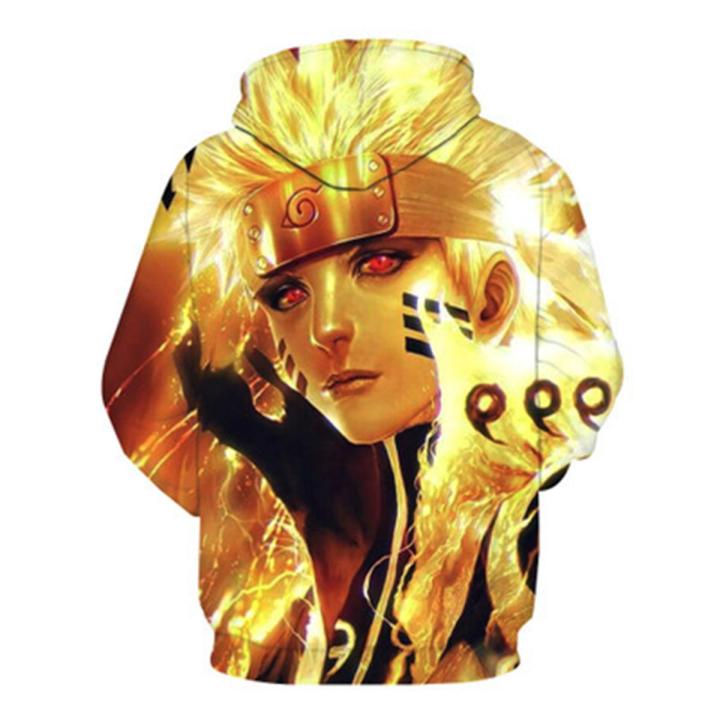 Yfashion Men Naruto Printing Hoodie Anime Character 3d Digital Printing Long Sleeves Sweatshirt