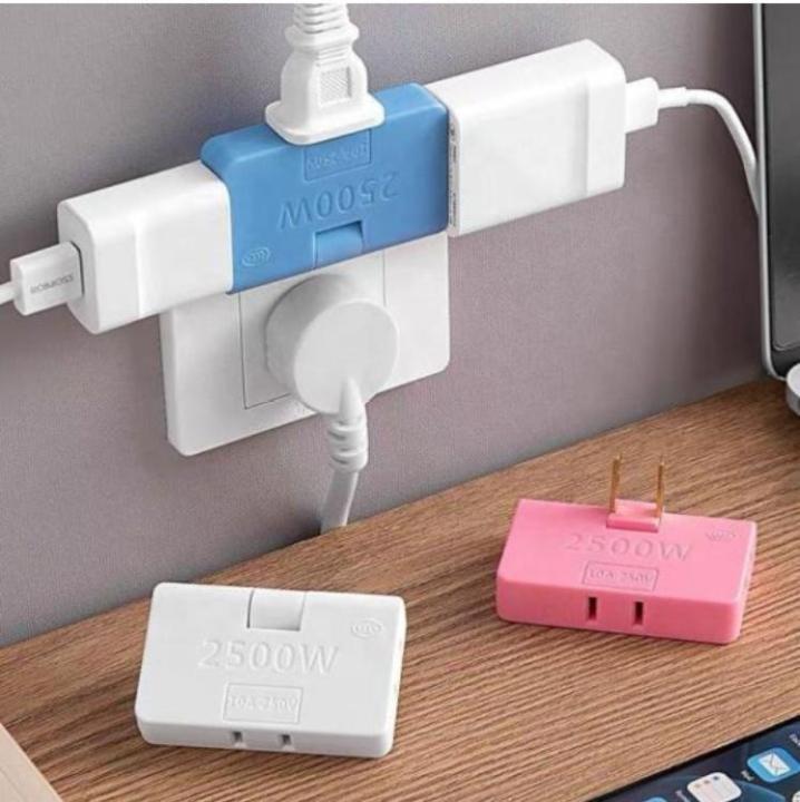 1%20Piece%20Of%20Rotatable%20Socket%20Converter%20One%20In%20Three%20180%20Degree%20Extension%20Plug%20Multi%20Plug%20Mini%20Slim%20Wireless%20Outlet%20Adapter%20-%20Image%204
