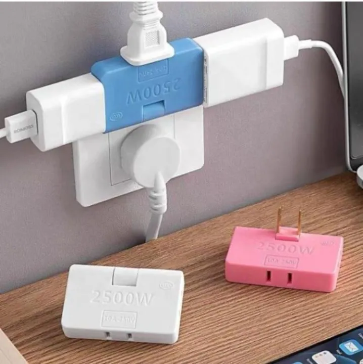 1%20Piece%20Of%20Rotatable%20Socket%20Converter%20One%20In%20Three%20180%20Degree%20Extension%20Plug%20Multi%20Plug%20Mini%20Slim%20Wireless%20Outlet%20Adapter%20-%20Image%204