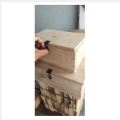 Personalised Wooden Money Box Money Box Multi-Purpose DIY Gift Box Simple Children Money Bank Coin Box And Organizer Arts Crafts Storage Box. 