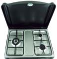 Welcome 3 Burner Cooking Range WC-555 - Black. 