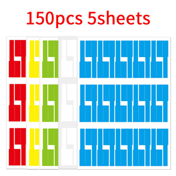 【FOOT SOFA】LEI 150Pcs/5 Sheets Cable Labels Wire Marking Network ...