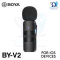 Boya BY-V2 Professional 2.4GHz Wireless Lightning Port Dual Microphone For iOS Devices With Selectable Noise Cancellation. 