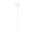 100Pcs Transparent Plastic Floral Place Card Holder Heart Shape Flower Picks Clip Flower Card Holder Stick Floral Picks For Flower Arrangements Bouquet Holder Crowns For Flower Arrangements. 