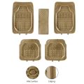 UNIVERSAL CARBON FIBER CAR FLOOR MAT 999 5PCS FITS FOR ALL CARS | Genuine Fitting Mat for All Cars | Anti Slip Car Floor Mats. 