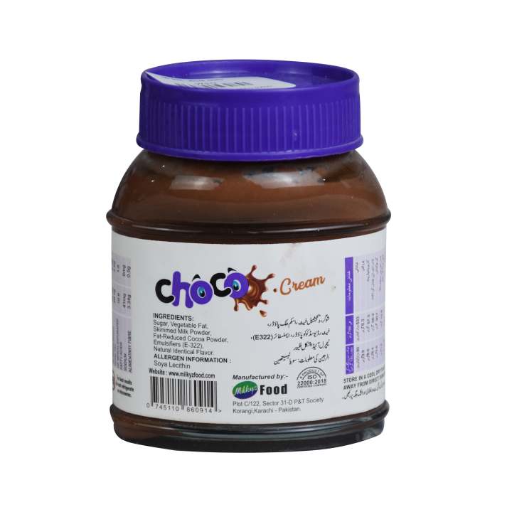 Milkyz%20Food%20Choco%20Cream%20Chocolate%20Milk%20Spread%20180g%20Jar%20Bottle%20-%20Image%203