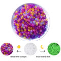 100pcs Color Changing UV Beads Mixed Color Glow In The Dark Beads Jewelry Making Podazz. 