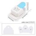 Tag Punch Gift Tag Puncher 3 in 1 Paper Craft Tag Punch Tag Shape Lever Action Craft Punch for Paper Crafting Round. 