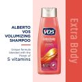 𝐖𝐁𝐌 𝐕𝐎𝟓 Extra Body & Bounce Volumizing Shampoo - 370ml | Refreshing & Hydrating Shampoo. 