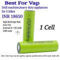 INR 18650 3c 5c battery high discharge rate battery cell  18650 cell for Vap battery for vap battery cell for wap vap battery cell E bike cells rechargeable bike scoty cells mods battery Cartridges 18650 Pods Batteries 18650 for drill machine cells. 