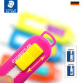 STAEDTLER Eraser 525 PS2 Retractable Push-Pull Vibrant Contrast Series Wipe Pencil Drawing Clean No Clutter Cute Stationery. 