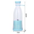 Portable 380ml USB Rechargeable Smoothie Blender Portable Smoothie Blender Juice Shakes Smoothies Electric Bottle with 6 Blades for Baby Food Travel Gym. 