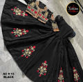 Embroidered Maxi with coaty-Party Wear Maxi-Dresses For Women-Brand Nomi Style Wipe​. 