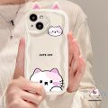 For Infinix Smart 6 5 7 6Plus Hot 30 10 8 12 20 11 9 Play Hot 30i 9 8 10Lite Note 12 G96 Cute Animal 3D Doll Ear Sweet Cat Little Bear Frog Case Cartoon Couples Wavy Curved Edge Soft Cover. 