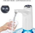 Water Dispenser Pump, Portable Water Pump for 5 Gallon Bottle with Automatic Off Button, USB Charging,Universal Fit. 