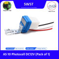 AS-10 Photocell Sensor DC 12V | Auto Light Control | Waterproof | High Sensitivity | Energy Saving | Smart Dusk to Dawn Switch. 