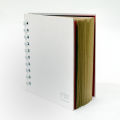 Spiral Notebook 5"x 4.5" - Scrapbook WHITE - PAPERWORK. 