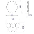 HA 1 pcs Quantum lamp LED Lamp Modular Touch Sensitive Lighting Hexagonal Night Light Lamps Wall Lamp Hexagonal wall light. 