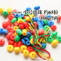 Kindergarten desktop building blocks baby visual training digital button stringing beads girl toys gifts. 