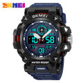 SKMEI  Dual-Display Electronic Wristwatches With Luminous 50m Waterproof Mutifunctional Sports Watch For Men 2226. 