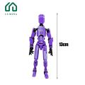 Lumina Multi-jointed Movable Robot Model 3d Printed Multi-jointed Robot Action Figure Movable Joints Model for Kids Adults Desktop Decoration Ornament Perfect Gift Idea Painting Action Figure. 