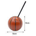 10cm Football Shaped Cups with Straws and Lids Reusable Plastic Soccer Cups Bulk Baby Shower Kids Birthday Theme Party Supplies. 