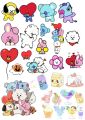 KPOP BTS BANGTAN BOYS BT21 STICKER. 