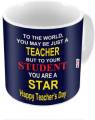 Happy Teacher's Day Printed Customized Coffee Mug Tea Cup Set Matching Wedding Anniversary Gifts Bridal Shower Decor 11oz Wedding Valentine Gifts For Him For Her Couple Mug Set Perfect Gift. 