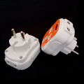 Multi Power Plug Socket - Mobile Multi Plug- Multi Shoe Adapter 3 Pin & 2 Sockets ABS Quality. 