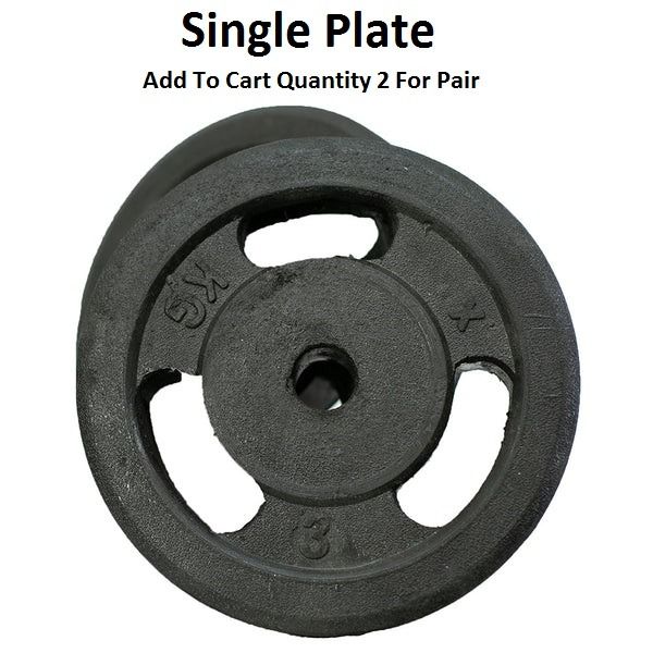Dumbbell Rubber Weight Plates Single (1kg to 10kg)