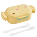 2 Grid Lunch Box Cartoon Food Grade Lunch Container Pack Rice Food Container Candy Shaped Design. 