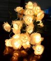 white Flowers Fairy Light - Long Length -  Mini LED Flowers. 