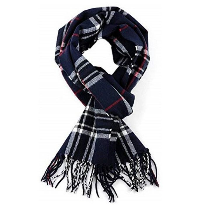Winter Woolen Muffler for Men and Women - Soft Kashmiri Feel, Checkered Pattern, 68 Inches, Multi-Color