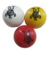 Pack of 2  Indoor Rubber Cricket Balls  100gm Multi color. 