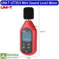 UT353 Digital LCD Mini Handheld Sound Level Meter Noise Audio Volume Detector Decibel Monitoring Tester 30-130dB by electrica. 