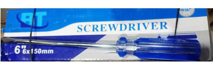 Screwdriver 6 Inch Flat Screw driver for DIY and professional screw tightening tool