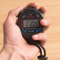 Classic Waterproof Digital Professional Handheld LCD Handheld Sports Stopwatch Timer Stop Watch With String For Sports Timers. 