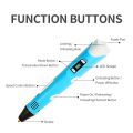 3D Printer 3D Pen for 3D Printing, DIY, Drawing Pen, LCD Display,USB Cable,1Pen Holder,9 Meter 1.75mm Free Filament,Temperature Control, 3Doodler Create, Creative Learning for Children Kids as Toys, DIY Arts &Crafts Boy Girls. 