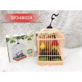 Musical Parrot with whistle Fun Sound Control Birds in Cage Toy for Kids. 