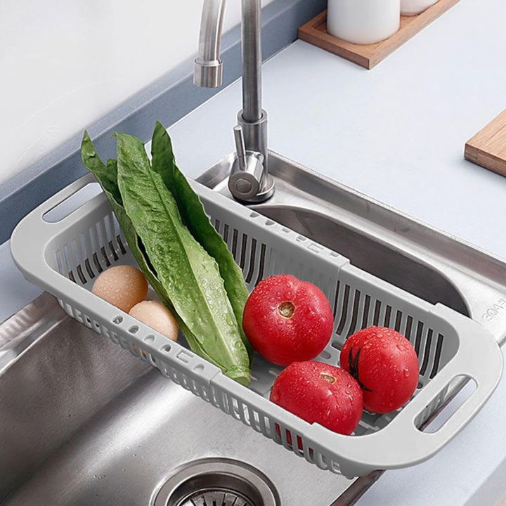 Expandable Sink Drainer Basket - Lightweight Kitchen Storage Rack ...