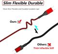 Type C Cable, Fundro USB C Fast Charger (2 Pack 3.3FT) Nylon Braided USB-C Charging Cord for Samsung Galaxy a40 a70 S10 S9 S8 plus Note 9 8, Huawei P30 P20 P10 Mate 20, Pixel,OnePlus 5 (Red). 
