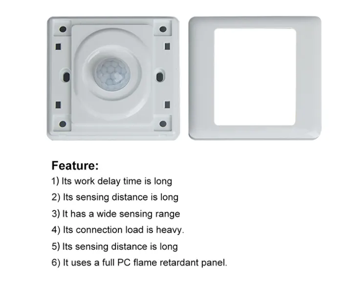 PIR%20Motion%20Sensor%20Human%20Motion%20Detector%20Light%20Switch%20Auto%20On/Off%20Light%20Switch%20AC220V%20Indoor%20Outdoor%20-%20Image%202