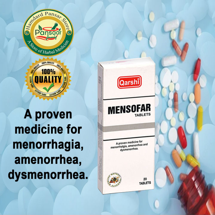 Mensofar | Qarshi Mensofar A proven medicine for menorrhagia, amenorrhea, dysmenorrhea.