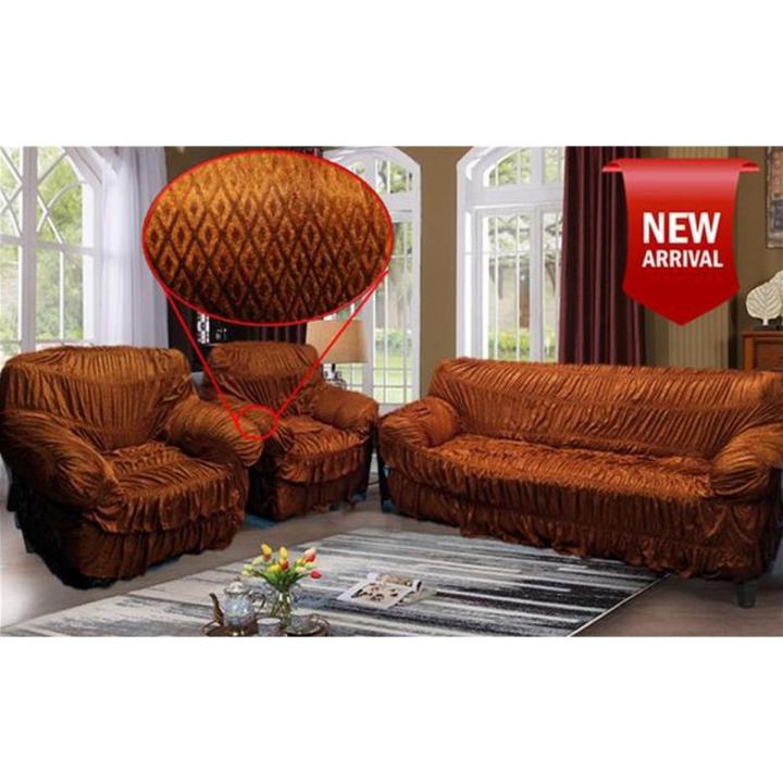 Stretchable Sofa Covers for 5 seater (3+1+1), 6 seater , 7 seater , Palachi fabric , Elastic Sofa Cover , Free Size , Fit to all Sofa , Palachi