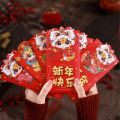 6pcs Cartoon Chinese Style 2025 Snake Year Red Envelopes Hongbao Traditional Red Bag Blessing Thickened Good Red Packets Spring Festival Supplies. 