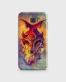 Cover For Samsung C7 Pro Hard  Coloful Skull Print -1cover2804. 