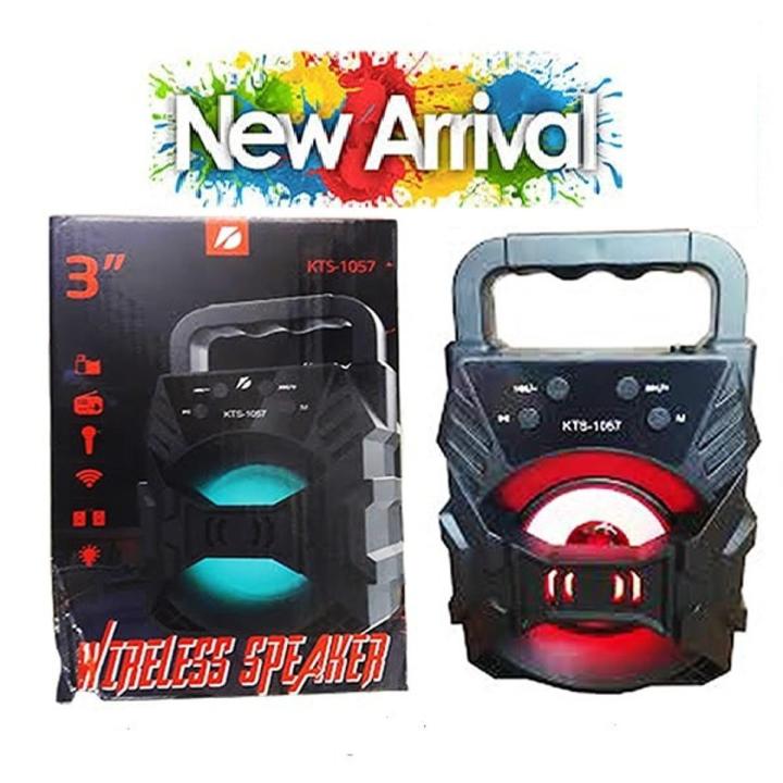 Portable Bluetooth & Rechargeable Speaker with Light + SD Card + FM ...