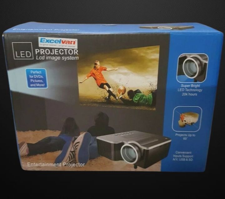 Excelvan LED Projector LCD Image System Portable Entertainment Home Projector
